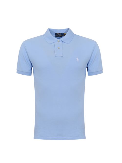 Polo due bottoni con logo Blue POLO RALPH LAUREN | 710795080016